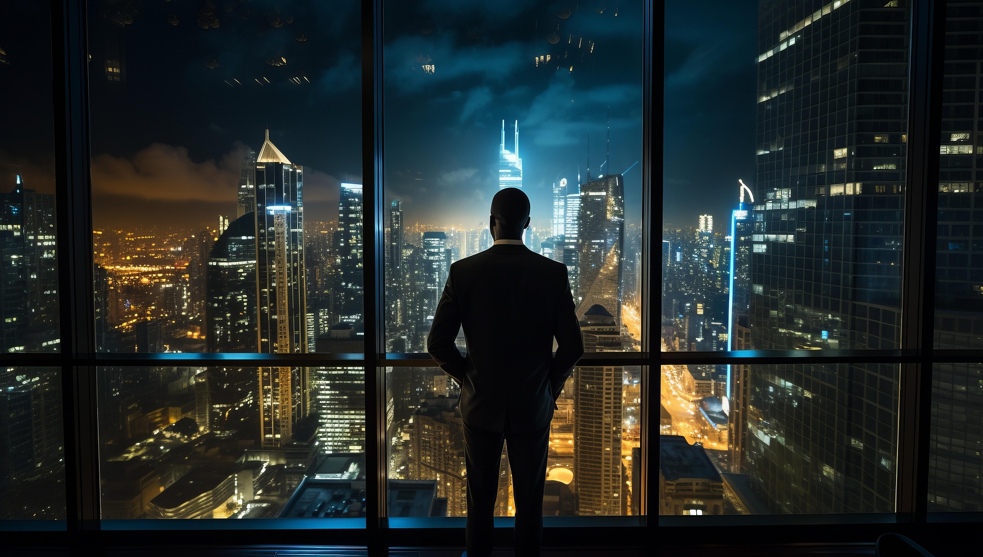 Executivo analisando oportunidades de crédito e soluções financeiras para empresas